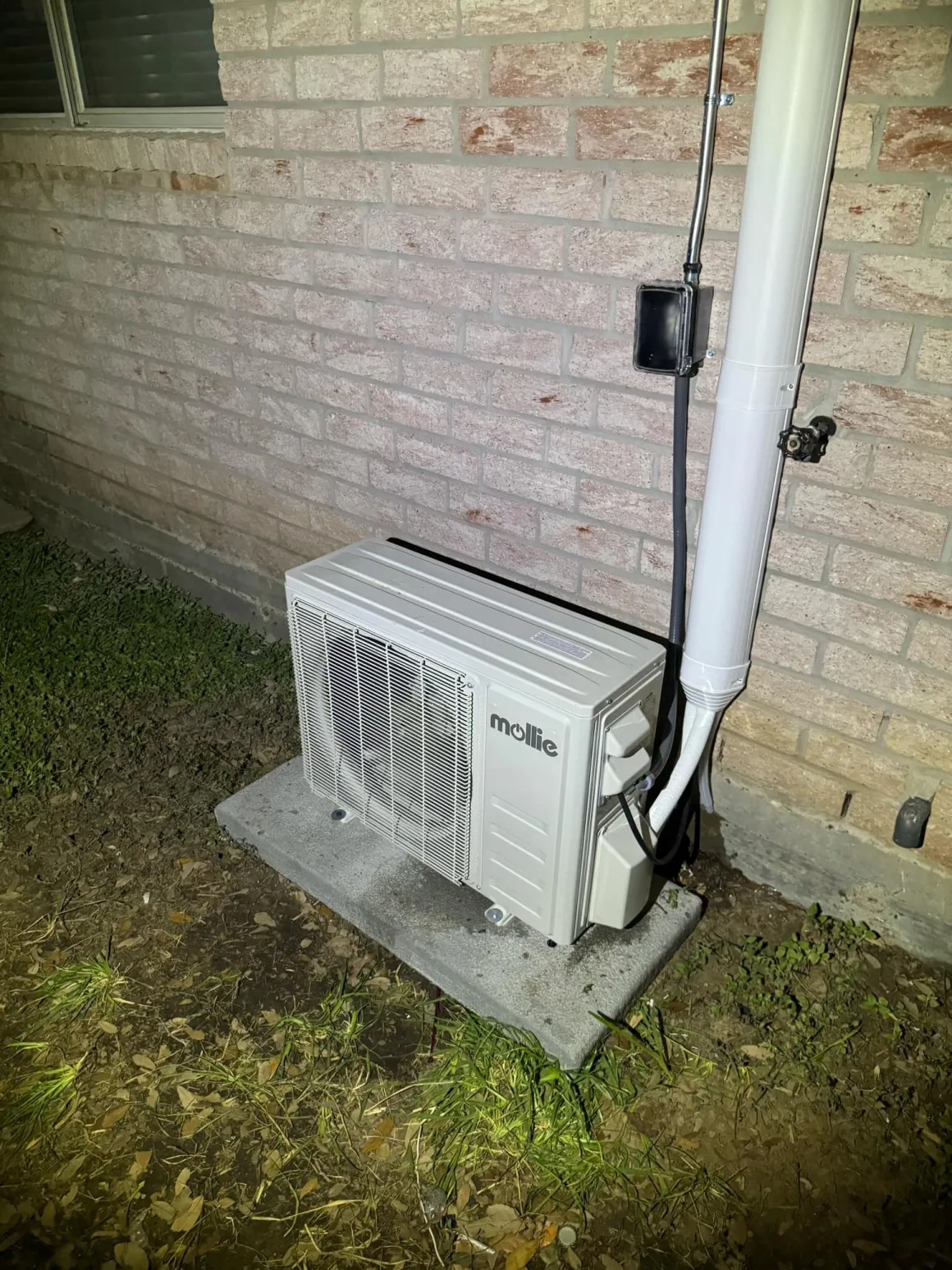 Ductless mini-split outdoor condenser